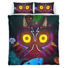 Housse De Couette The Legend of Zelda – Masque de Majora 4 Parure de lit Ensemble De Literie