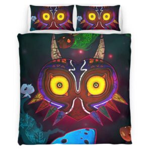 Housse De Couette The Legend of Zelda – Masque de Majora 4 Parure de lit Ensemble De Literie