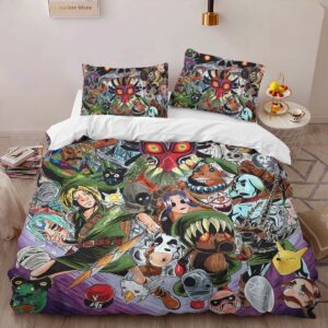Alternative view of Housse De Couette The Legend of Zelda – Masque de Majora Skull Kid & Personnages Parure de lit Ensemble De Literie