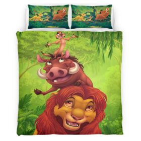Housse De Couette Le Roi Lion Personnages 02 Parure de lit Ensemble De Literie