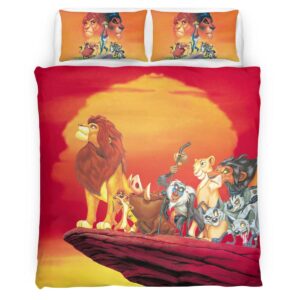 Housse De Couette Le Roi Lion Personnages 12 Parure de lit Ensemble De Literie