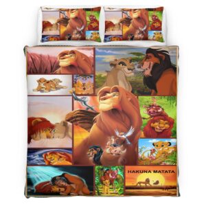 Housse De Couette Le Roi Lion Personnages 20 Parure de lit Ensemble De Literie