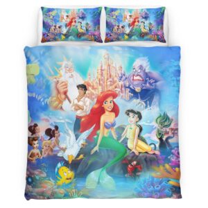 Housse De Couette La Petite Sirène Ariel 05 Parure de lit Ensemble De Literie