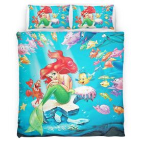 Housse De Couette La Petite Sirène Ariel 23 Parure de lit Ensemble De Literie