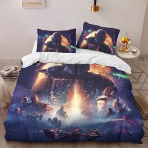 Alternative view of Housse De Couette The Mandalorian – Tous les Personnages 1001 Parure de lit Ensemble De Literie