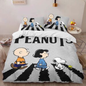 Alternative view of Housse De Couette Les Peanuts Personnages 4 Parure de lit Ensemble De Literie