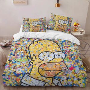 Alternative view of Housse De Couette Les Simpson Tous les personnages 02 Parure de lit Ensemble De Literie