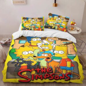 Alternative view of Housse De Couette Les Simpson Tous les personnages 03 Parure de lit Ensemble De Literie