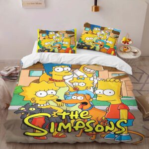 Alternative view of Housse De Couette Les Simpson Tous les personnages 04 Parure de lit Ensemble De Literie