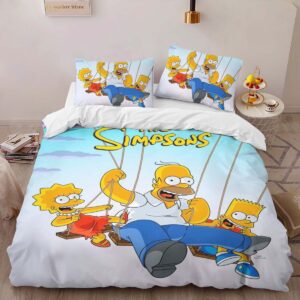 Alternative view of Housse De Couette Les Simpson Tous les personnages 11 Parure de lit Ensemble De Literie