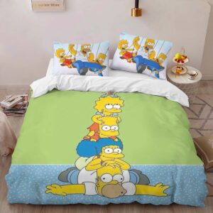Alternative view of Housse De Couette Les Simpson Tous les personnages 13 Parure de lit Ensemble De Literie