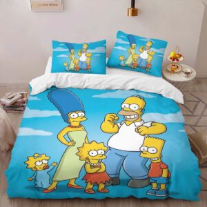 Alternative view of Housse De Couette Les Simpson Tous les personnages 14 Parure de lit Ensemble De Literie