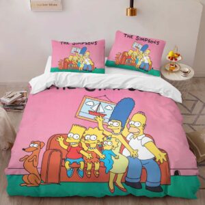 Alternative view of Housse De Couette Les Simpson Tous les personnages 17 Parure de lit Ensemble De Literie
