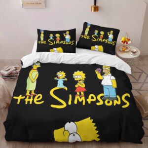 Alternative view of Housse De Couette Les Simpson Tous les personnages 18 Parure de lit Ensemble De Literie