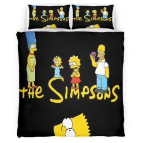 Housse De Couette Les Simpson Tous les personnages 18 Parure de lit Ensemble De Literie