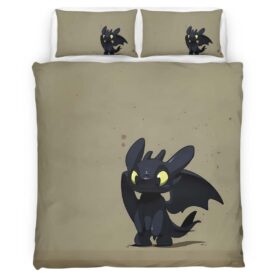 Housse De Couette Krokmou Dragons 07 Parure de lit Ensemble De Literie