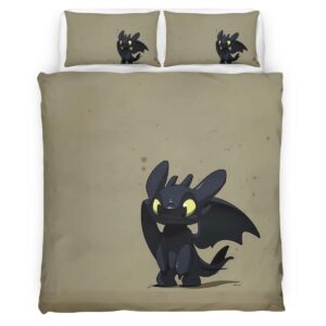 Housse De Couette Krokmou Dragons 07 Parure de lit Ensemble De Literie