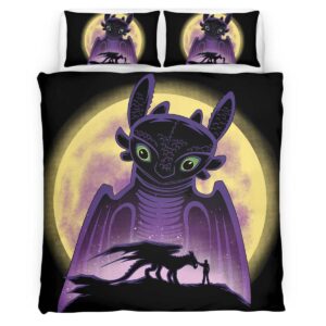 Housse De Couette Krokmou Dragons 09 Parure de lit Ensemble De Literie