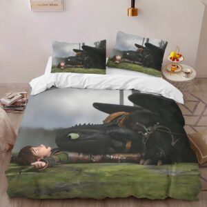 Alternative view of Housse De Couette Krokmou et Harold Dragons 04 Parure de lit Ensemble De Literie