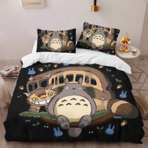 Alternative view of Housse De Couette Totoro à l’Arrêt de Bus 2 Parure de lit Ensemble De Literie
