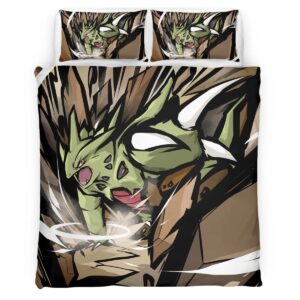 Housse De Couette Tyranocif Pokémon 4 Parure de lit Ensemble De Literie