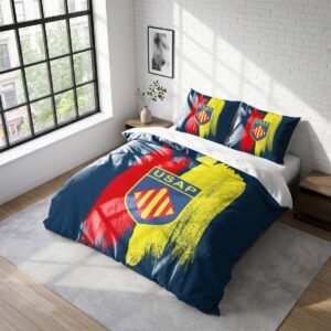 Housse De Couette USA Perpignan Rugby Club Parure de lit Ensemble De Literie Rugby - Model 02