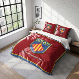Housse De Couette USA Perpignan Rugby Club Parure de lit Ensemble De Literie Rugby – Model 06