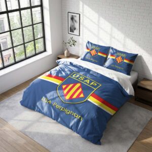 Housse De Couette USA Perpignan Rugby Club Parure de lit Ensemble De Literie Rugby - Model 08