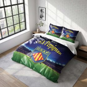 Housse De Couette USA Perpignan Rugby Club Parure de lit Ensemble De Literie Rugby – Model 14