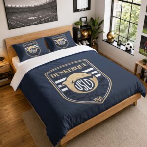 Housse De Couette USL Dunkerque 01 Parure de lit Ensemble De Literie - USLD Ligue 2
