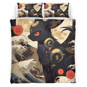 Housse De Couette Umbreon Pokémon 17 Parure de lit Ensemble De Literie