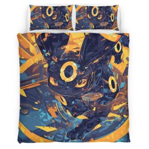 Housse De Couette Umbreon Pokémon 3 Parure de lit Ensemble De Literie