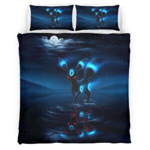 Housse De Couette Umbreon Pokémon 5 Parure de lit Ensemble De Literie