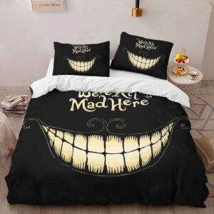 Alternative view of Housse De Couette Nous sommes tous fous ici Alice au pays des merveilles Parure de lit Ensemble De Literie