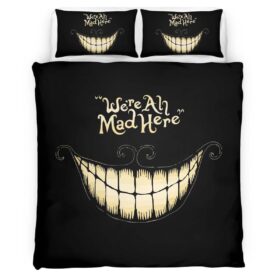 Housse De Couette Nous sommes tous fous ici Alice au pays des merveilles Parure de lit Ensemble De Literie