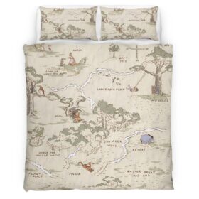 Housse De Couette Winnie l’Ourson et ses Amis Parure de lit Ensemble De Literie