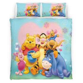 Housse De Couette Winnie l’Ourson et ses Amis 8 Parure de lit Ensemble De Literie
