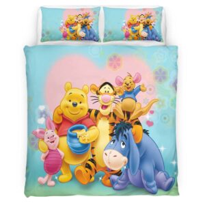 Housse De Couette Winnie l’Ourson et ses Amis 8 Parure de lit Ensemble De Literie