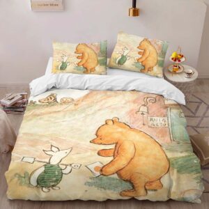 Alternative view of Housse De Couette Winnie l’Ourson et Porcinet 2 Parure de lit Ensemble De Literie