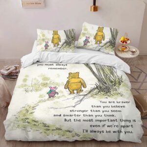 Alternative view of Housse De Couette Winnie l’Ourson et Porcinet 4 Parure de lit Ensemble De Literie