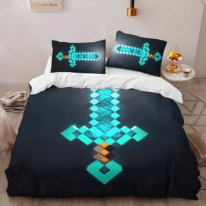 Alternative view of Housse De Couette Épée enchantée Minecraft Parure de lit Ensemble De Literie