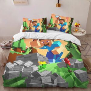 Alternative view of Housse De Couette Herobrine personnage Minecraft 1013 Parure de lit Ensemble De Literie