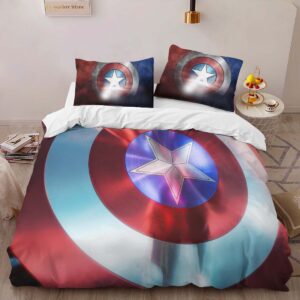 Alternative view of Housse De Couette Marvel Legends Bouclier Captain America Parure de lit Ensemble De Literie