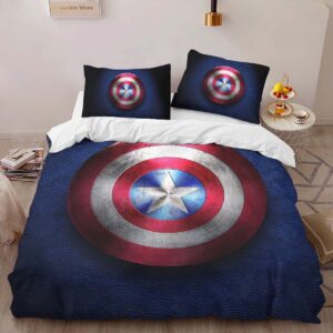 Alternative view of Housse De Couette Marvel Legends Bouclier Captain America 2 Parure de lit Ensemble De Literie
