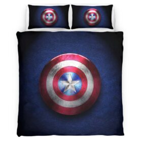Housse De Couette Marvel Legends Bouclier Captain America 2 Parure de lit Ensemble De Literie