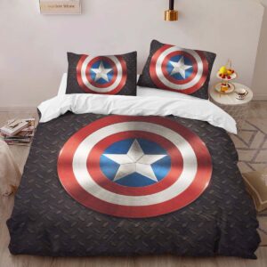 Alternative view of Housse De Couette Marvel Legends Bouclier Captain America 3 Parure de lit Ensemble De Literie
