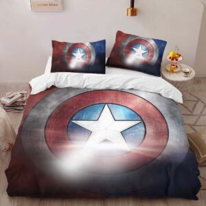 Alternative view of Housse De Couette Marvel Legends Bouclier Captain America 4 Parure de lit Ensemble De Literie
