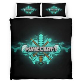 Housse De Couette Minecraft Épée Parure de lit Ensemble De Literie