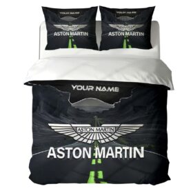 Housse de Couette Aston Martin – Parure de Lit Voiture de Luxe à Motif