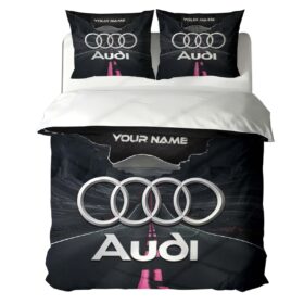 Housse de Couette Audi – Parure de Lit Voiture de Luxe à Motif